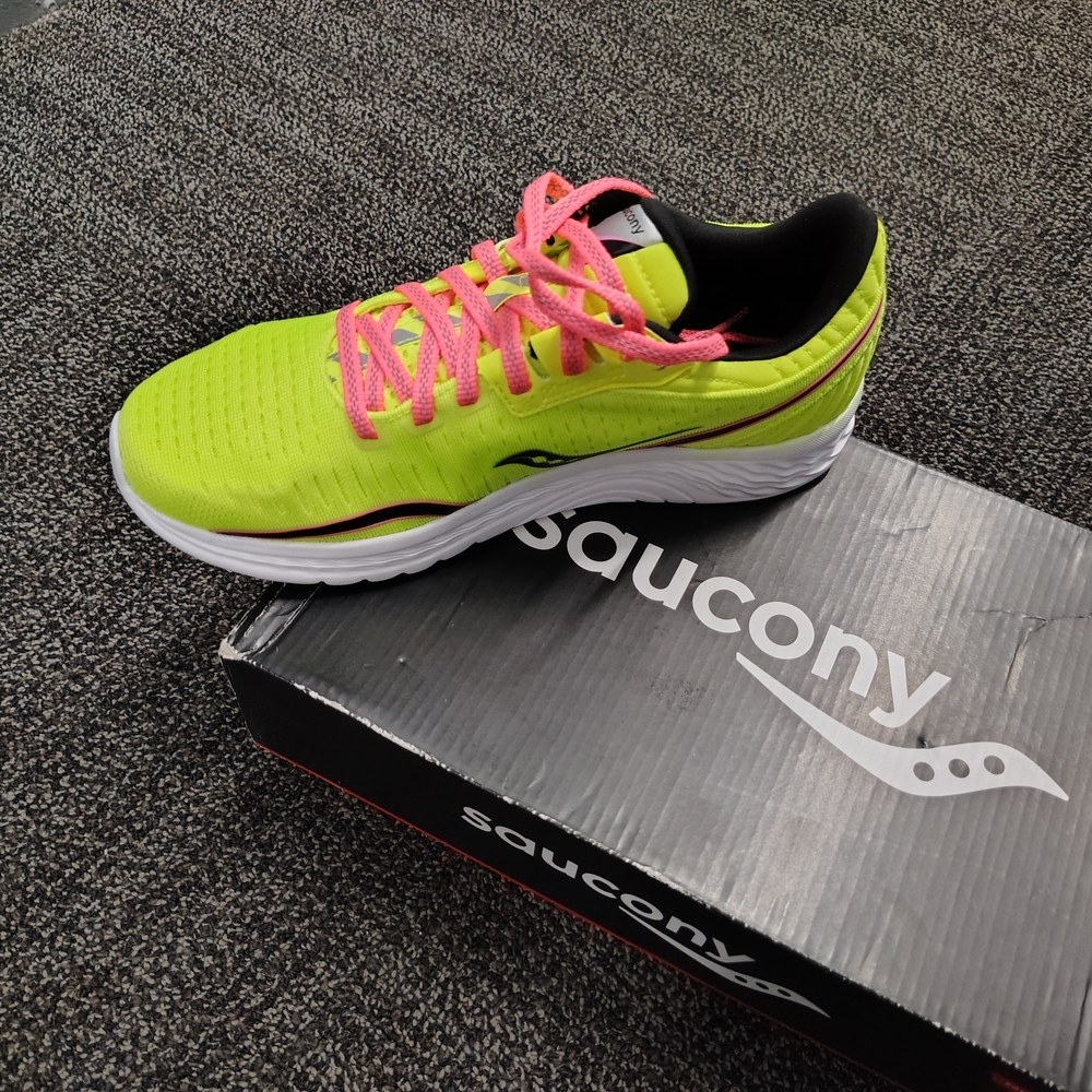 Saucony Lime and Pink Athletic Shoes